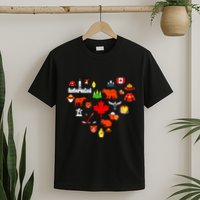Canadian Vintage Symbols Canada Flag Maple Leaf Rcmp T-Shirt