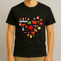 Canadian Vintage Symbols Canada Flag Maple Leaf Rcmp T-Shirt