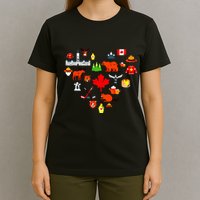 Canadian Vintage Symbols Canada Flag Maple Leaf Rcmp T-Shirt
