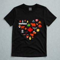 Canadian Vintage Symbols Canada Flag Maple Leaf Rcmp T-Shirt
