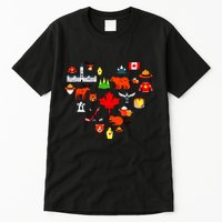 Canadian Vintage Symbols Canada Flag Maple Leaf Rcmp Tall T-Shirt
