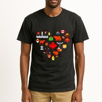 Canadian Vintage Symbols Canada Flag Maple Leaf Rcmp Tall T-Shirt