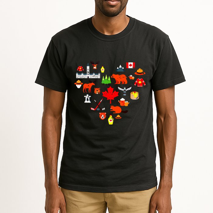Canadian Vintage Symbols Canada Flag Maple Leaf Rcmp Tall T-Shirt