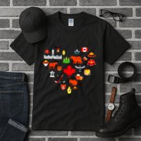 Canadian Vintage Symbols Canada Flag Maple Leaf Rcmp Tall T-Shirt