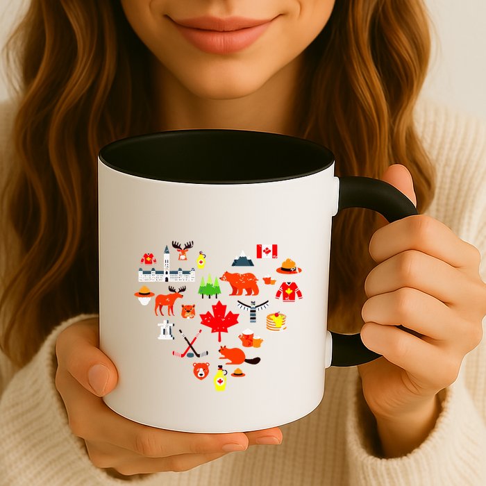 Canadian Vintage Symbols Canada Flag Maple Leaf Rcmp Mug
