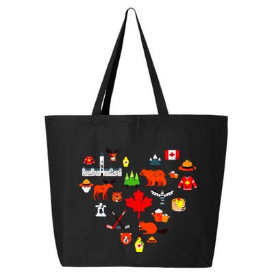Canadian Vintage Symbols Canada Flag Maple Leaf Rcmp 25L Jumbo Tote