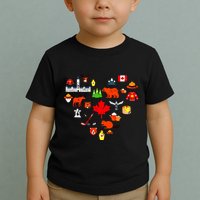 Canadian Vintage Symbols Canada Flag Maple Leaf Rcmp Toddler T-Shirt