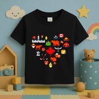 Canadian Vintage Symbols Canada Flag Maple Leaf Rcmp Toddler T-Shirt
