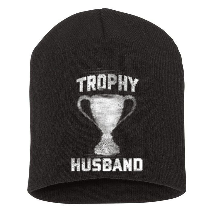 Cool Vintage Style Trophy Husband Spouse Short Acrylic Beanie