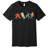 Classic Vintage Style Ice Hockey Premium T-Shirt