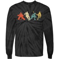 Classic Vintage Style Ice Hockey Tie-Dye Long Sleeve Shirt