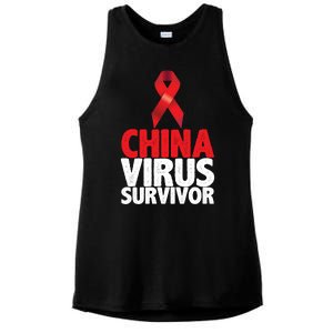 China Virus Survivor Ladies PosiCharge Tri-Blend Wicking Tank