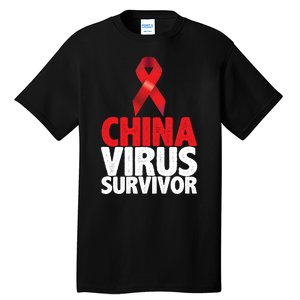 China Virus Survivor Tall T-Shirt