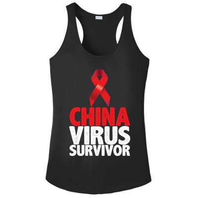 China Virus Survivor Ladies PosiCharge Competitor Racerback Tank