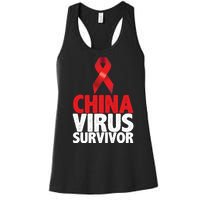 China Virus Survivor Women's Racerback Tank