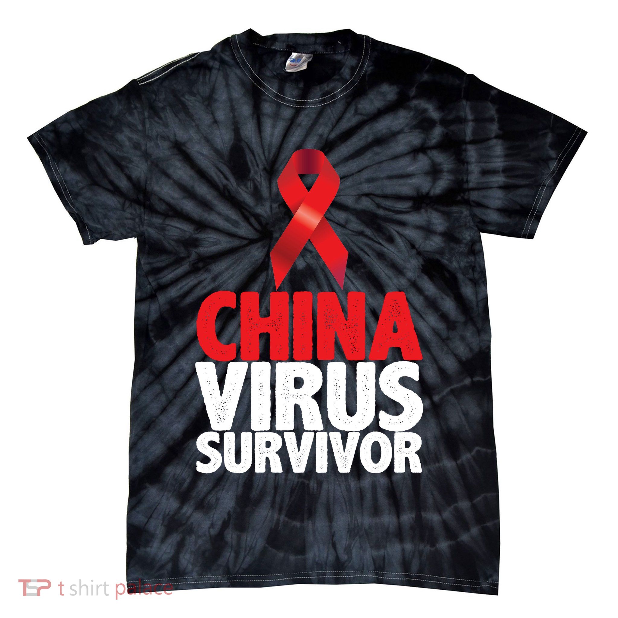 China Virus Survivor Tie-Dye T-Shirt