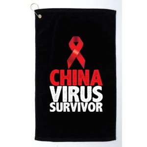 China Virus Survivor Platinum Collection Golf Towel