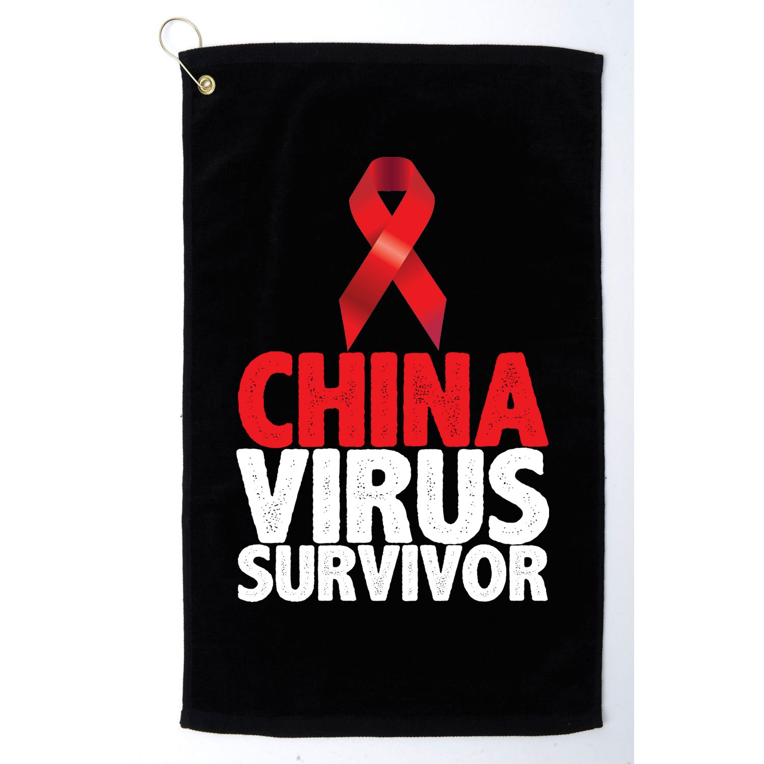 China Virus Survivor Golf Towel