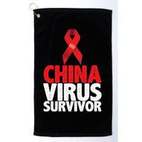 China Virus Survivor Golf Towel
