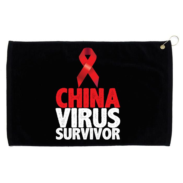 China Virus Survivor Grommeted Golf Towel