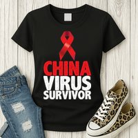 China Virus Survivor Womens T-Shirt