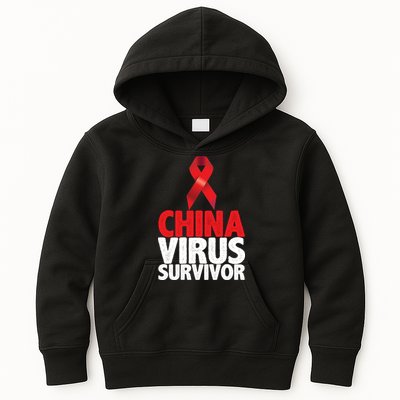 China Virus Survivor Kids Hoodie