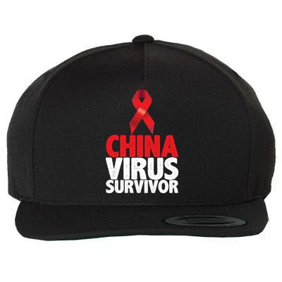 China Virus Survivor Wool Snapback Cap