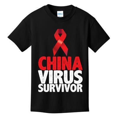 China Virus Survivor Kids T-Shirt