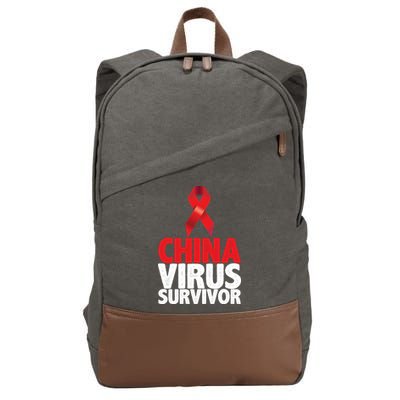 China Virus Survivor Cotton Canvas Backpack