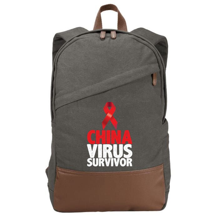 China Virus Survivor Cotton Canvas Backpack