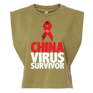 China Virus Survivor Garment-Dyed Women's Muscle Tee