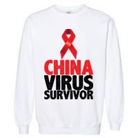 China Virus Survivor Garment-Dyed Sweatshirt