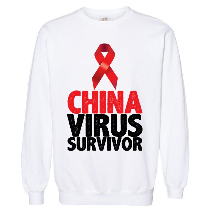 China Virus Survivor Garment-Dyed Sweatshirt