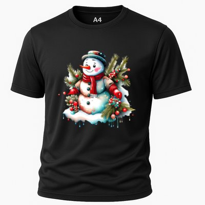 Christmas Vintage Snowman Performance Shirt