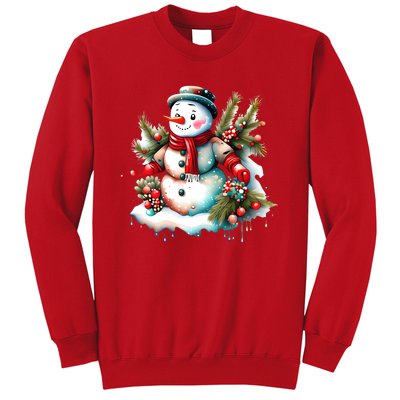 Christmas Vintage Snowman Sweatshirt