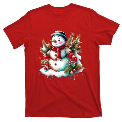 Christmas Vintage Snowman T-Shirt