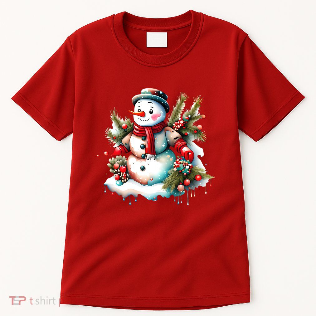 Christmas Vintage Snowman Tall T-Shirt