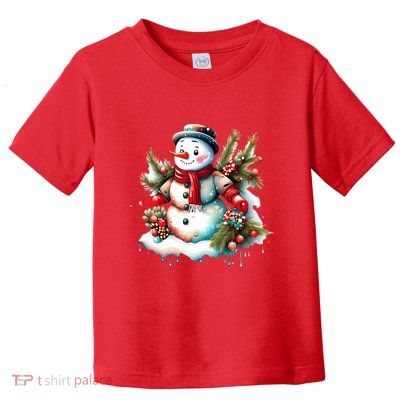 Christmas Vintage Snowman Toddler T-Shirt