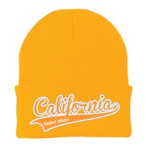 California Varsity Style Knit Cap Winter Beanie