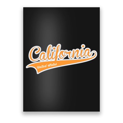 California Varsity Style Poster
