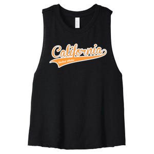 California Varsity Style Women's Racerback Cropped Tank