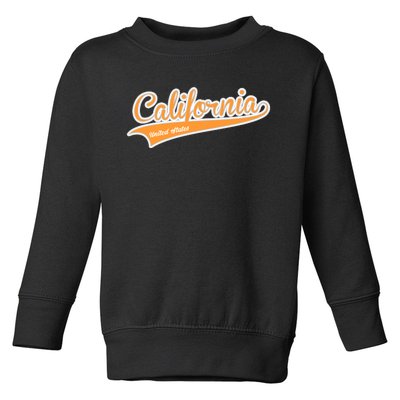 California Varsity Style Toddler Sweatshirt