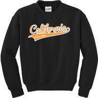 California Varsity Style Kids Sweatshirt