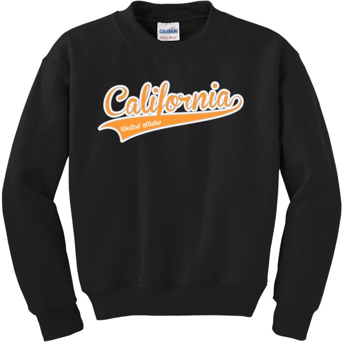 California Varsity Style Kids Sweatshirt