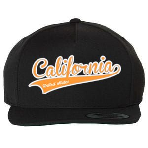 California Varsity Style Wool Snapback Cap