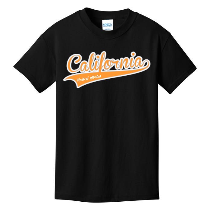 California Varsity Style Kids T-Shirt