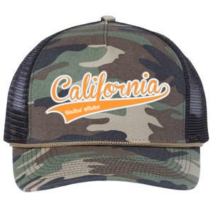 California Varsity Style Retro Rope Trucker Hat Cap