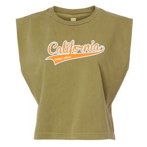 California Varsity Style Garment-Dyed Women's Muscle Tee