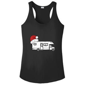 Camping Van Santa Hat Christmas Pajama Cool Gift Ladies PosiCharge Competitor Racerback Tank