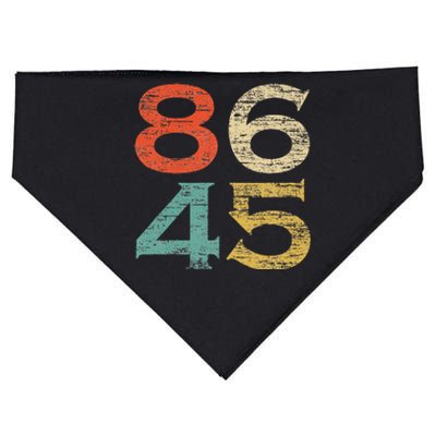 Classic Vintage Style 86 45 Anti Trump USA-Made Doggie Bandana